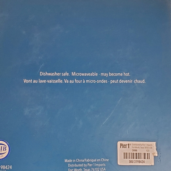 Pier 1  APPETIZER PLATES SET OF 4 NWT. 6IN. - Picture 3 of 9